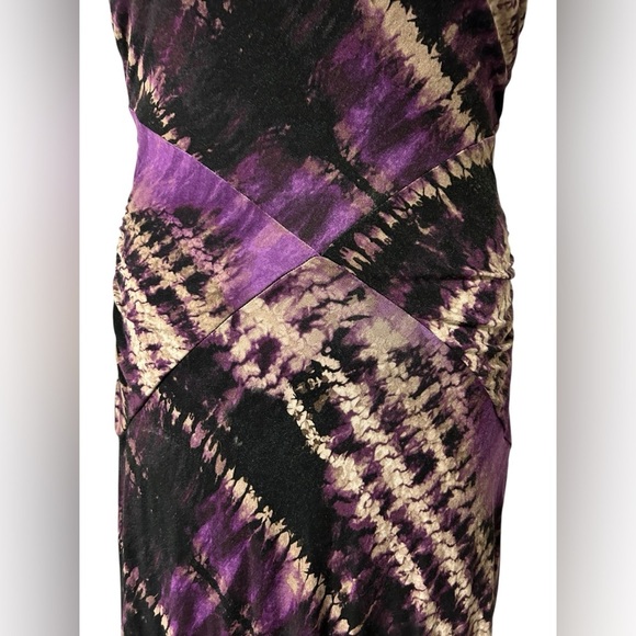 Purple V neck boho goth fairy y2k hippie witchy whimsigoth maxi dress medium - Picture 3 of 10